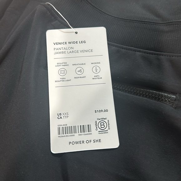 NWT Athleta Venice Wide Leg || Black - Picture 8 of 16